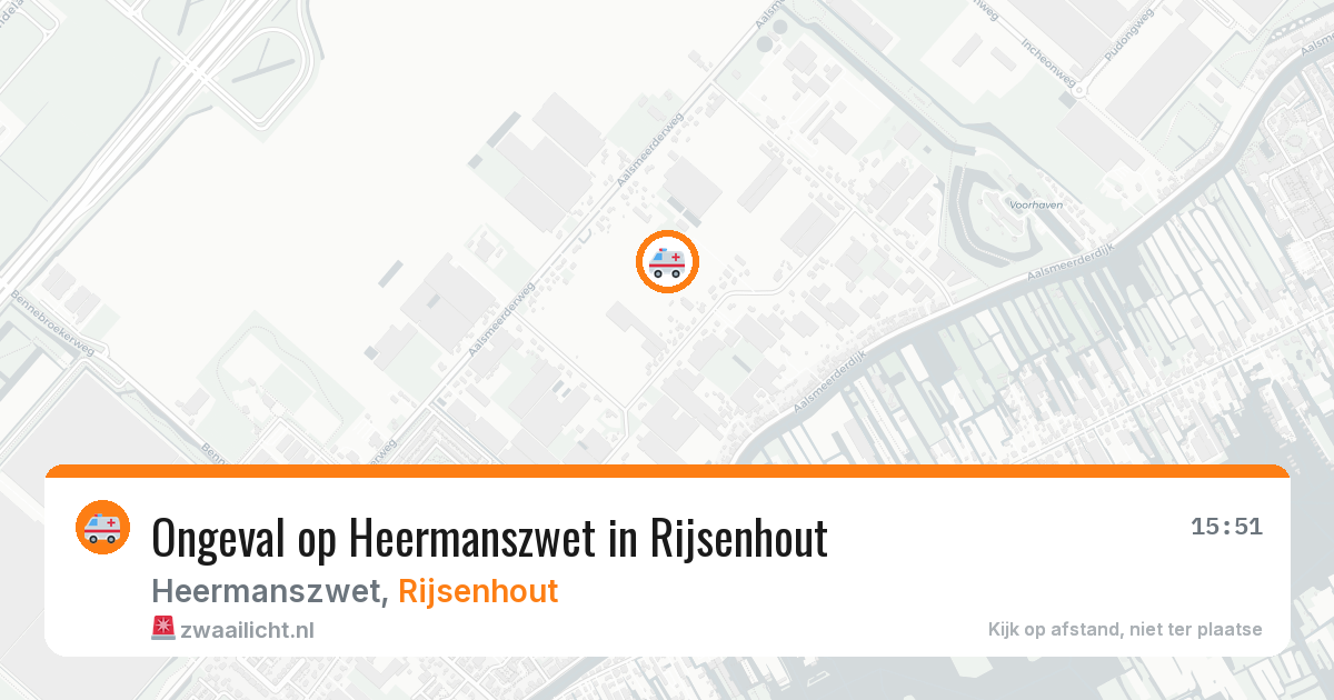 Ongeval op Heermanszwet in Rijsenhout — 12 apr 2026