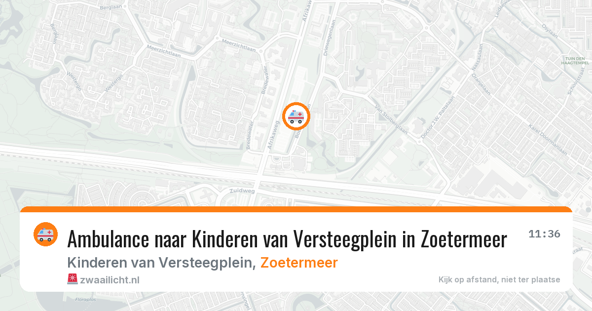 Ambulance naar Kinderen van Versteegplein in Zoetermeer — 12 aug 2026
