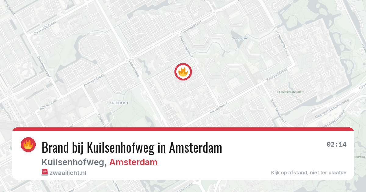 Brand bij Kuilsenhofweg in Amsterdam — 23 apr 2026