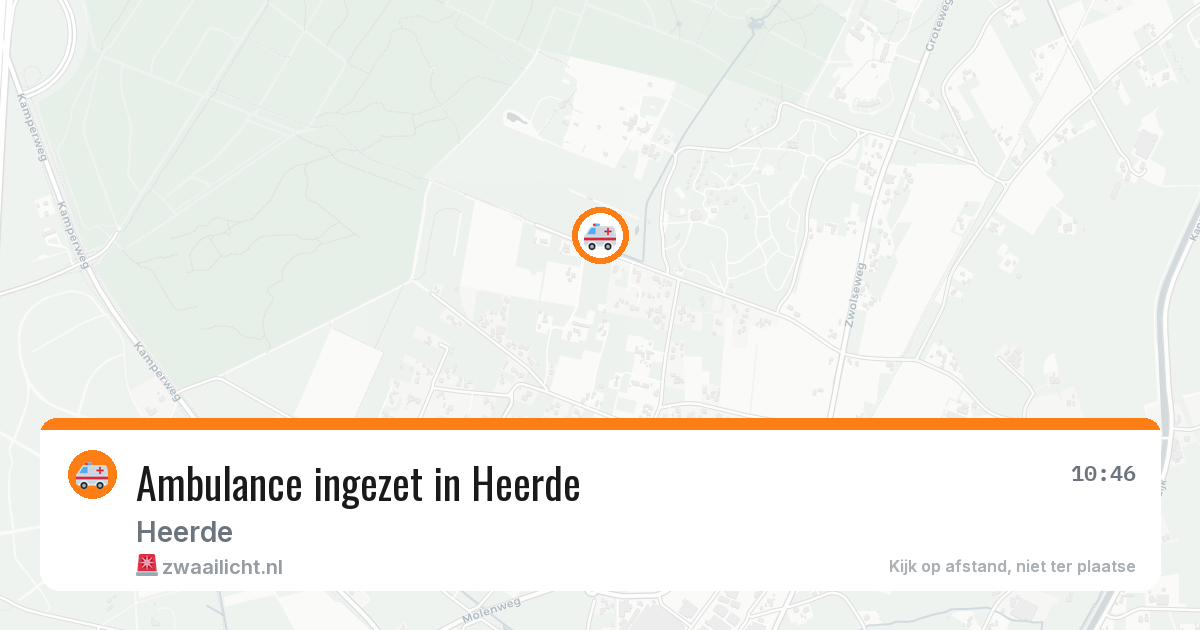 Ambulance ingezet in Heerde — 3 aug 2026