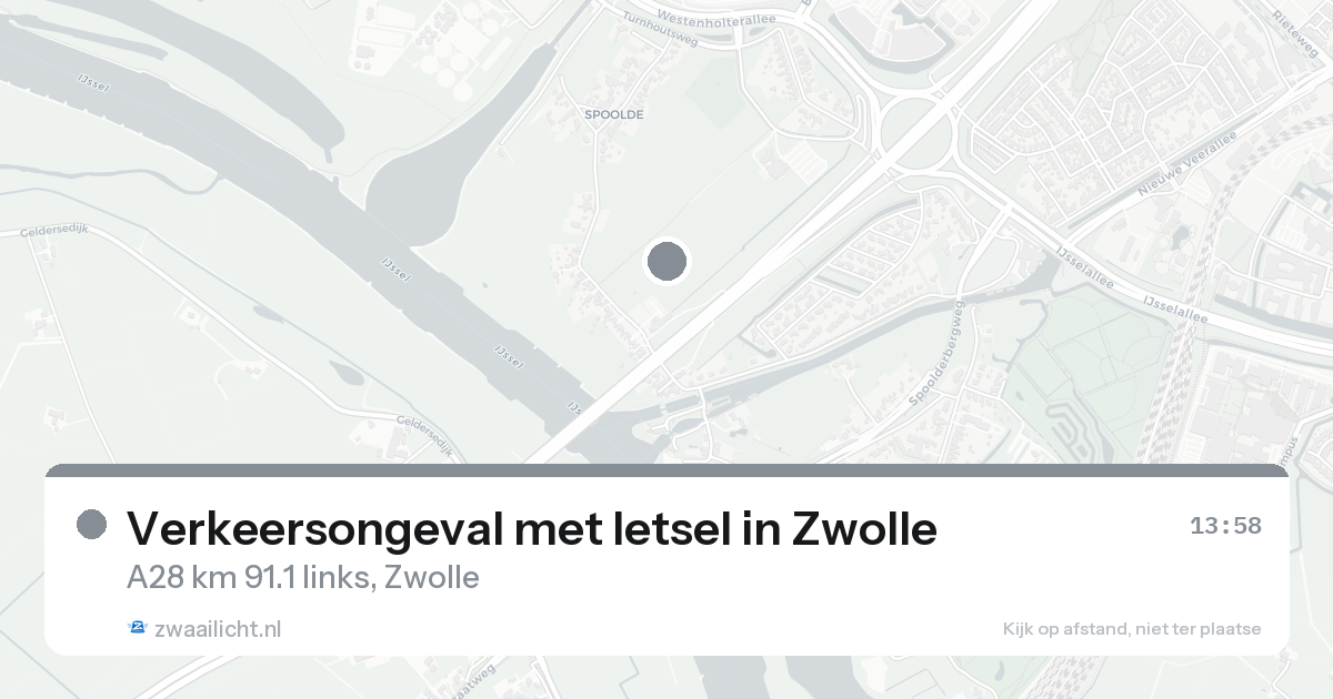 Verkeersongeval met letsel in Zwolle — 25 aug 2026