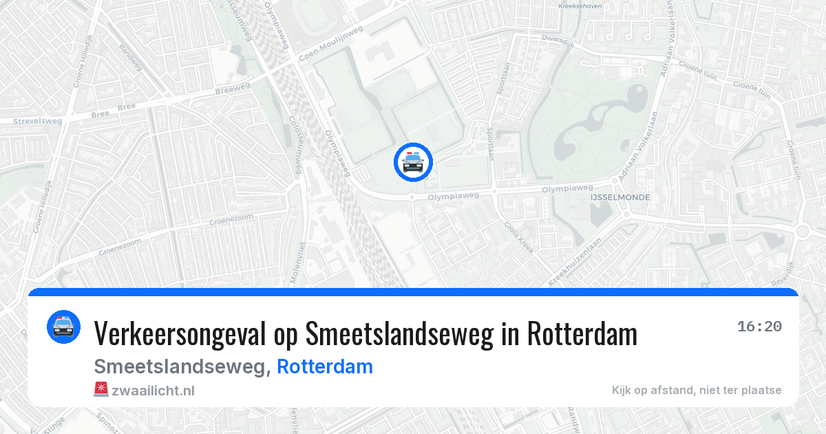 Verkeersongeval op Smeetslandseweg in Rotterdam — 29 jun 2026