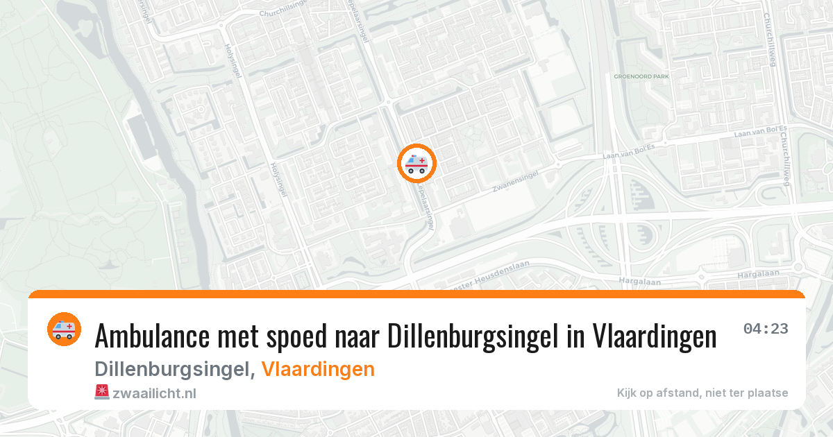 Ambulance met spoed naar Dillenburgsingel in Vlaardingen — 17 mrt 2026