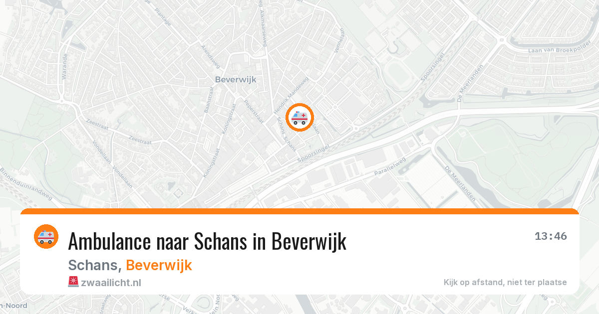 Ambulance naar Schans in Beverwijk — 19 mrt 2026