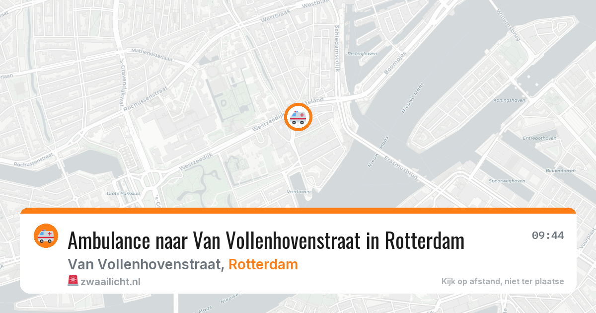Ambulance naar Van Vollenhovenstraat in Rotterdam — 26 mei 2026