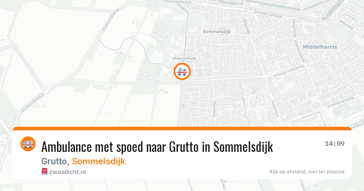 Ambulance met spoed naar Grutto in Sommelsdijk — 14 apr 2026