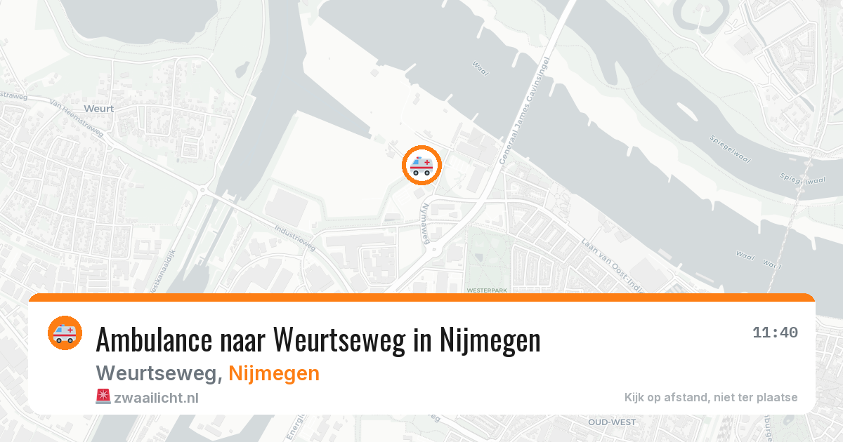 Ambulance naar Weurtseweg in Nijmegen — 22 mrt 2026