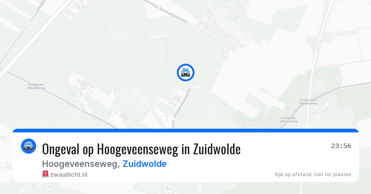 Ongeval op Hoogeveenseweg in Zuidwolde — 19 jun 2026