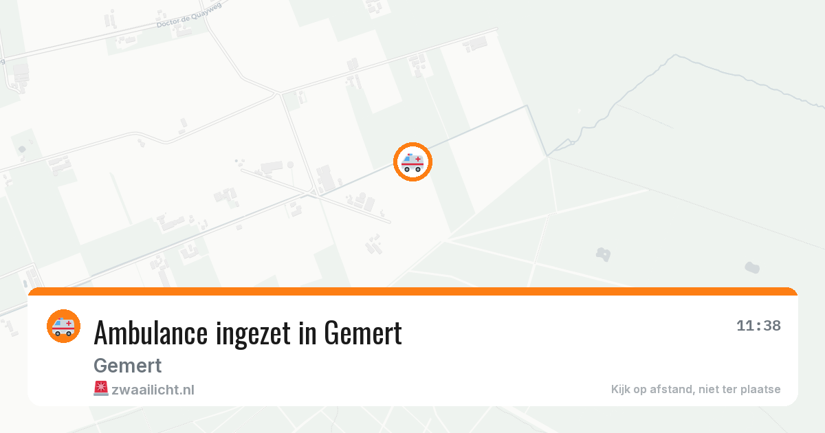 Ambulance ingezet in Gemert — 11 aug 2026