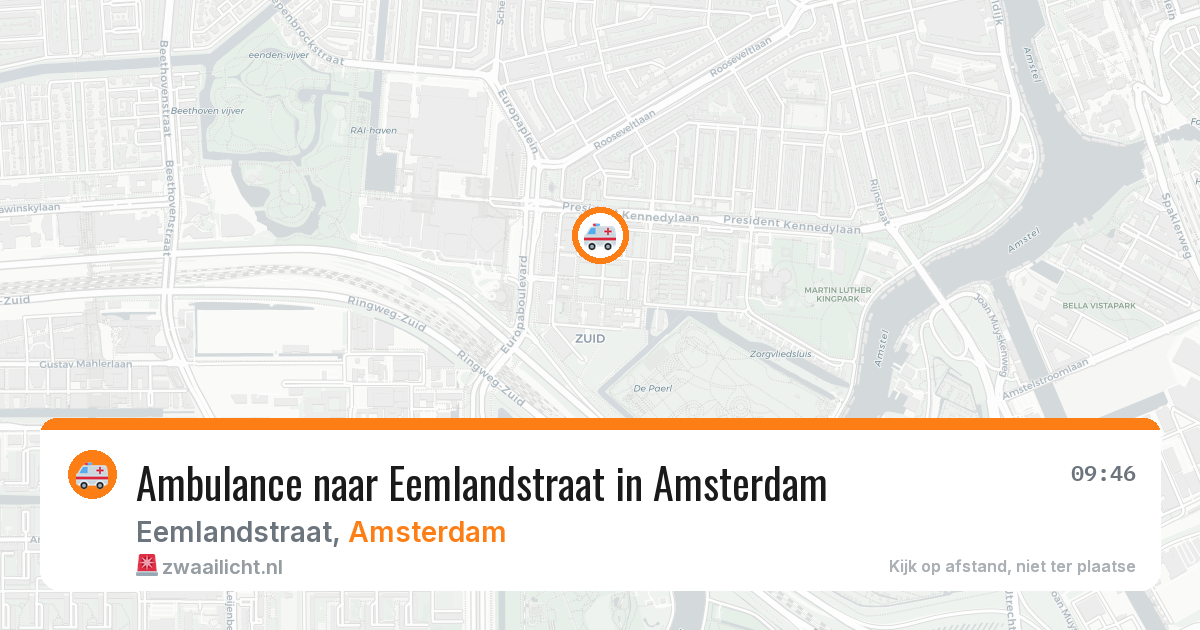 Ambulance naar Eemlandstraat in Amsterdam — 18 jun 2026