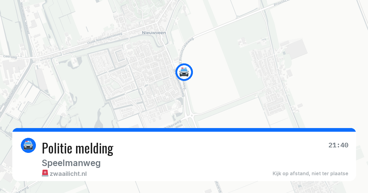 Politie melding — 30 mei 2026