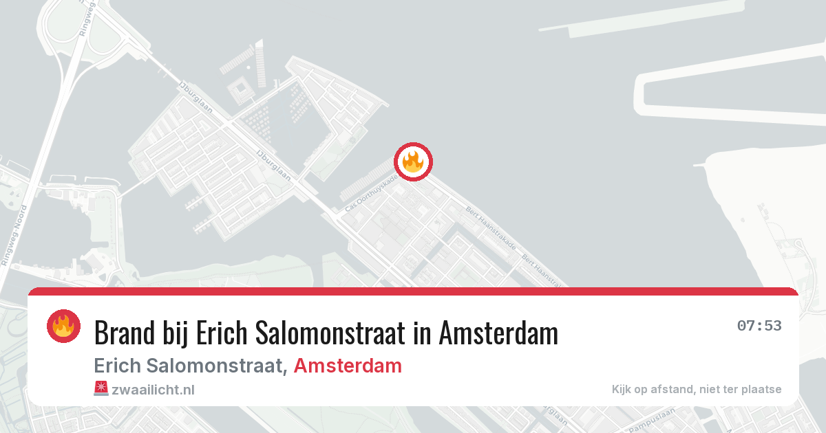 Brand bij Erich Salomonstraat in Amsterdam — 26 mei 2026