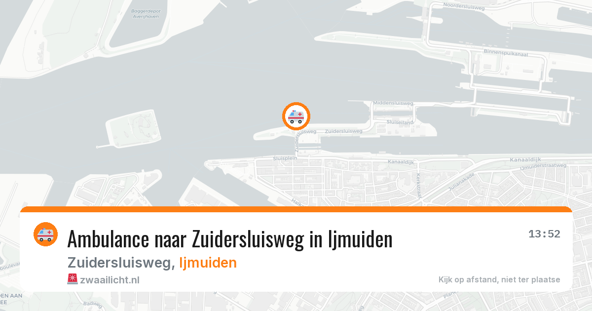 Ambulance naar Zuidersluisweg in Ijmuiden — 1 jul 2026