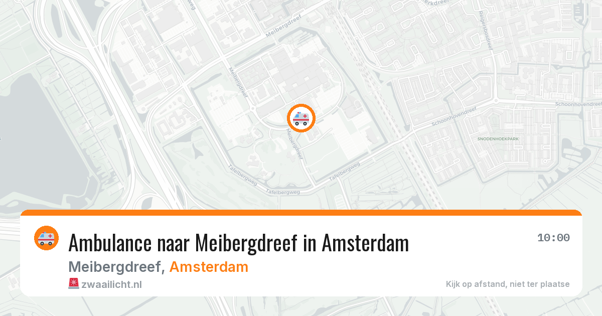 Ambulance naar Meibergdreef in Amsterdam — 17 mei 2026