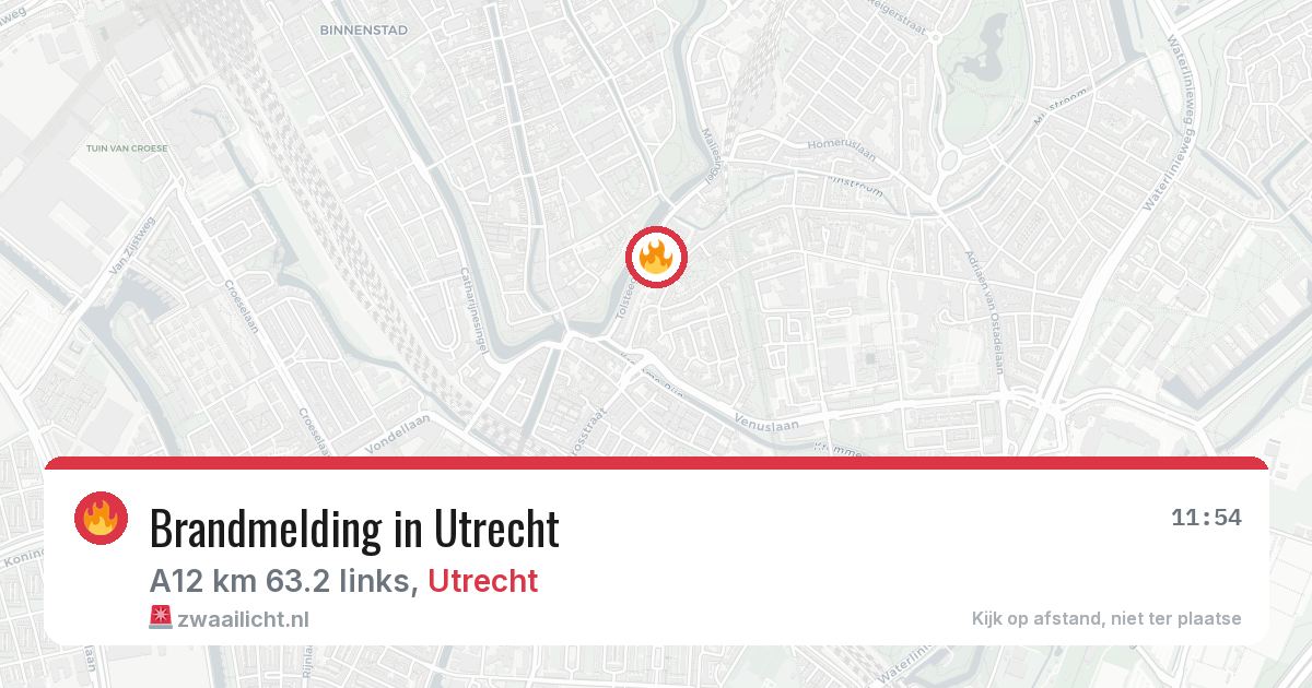 Brandmelding in Utrecht — 3 aug 2026
