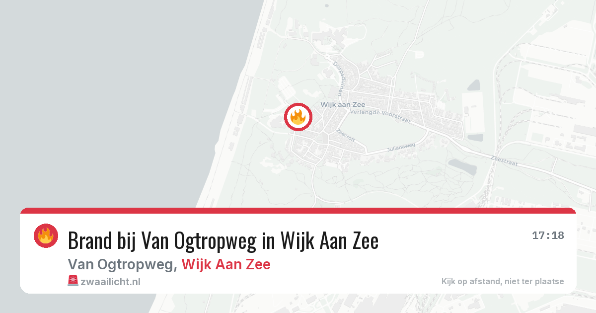 Brand bij Van Ogtropweg in Wijk Aan Zee — 24 jun 2026
