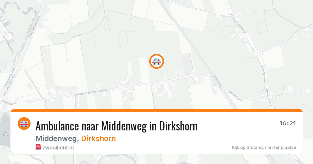 Ambulance naar Middenweg in Dirkshorn — 8 mei 2026
