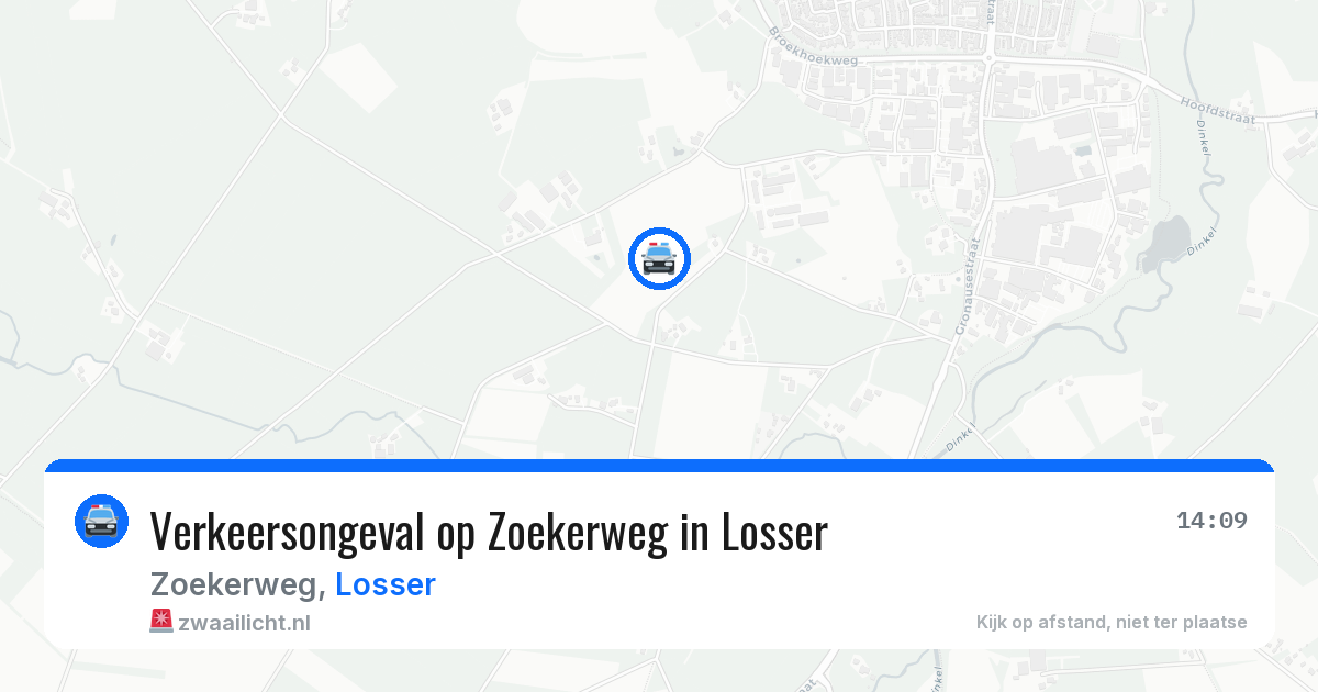 Verkeersongeval op Zoekerweg in Losser — 3 aug 2026