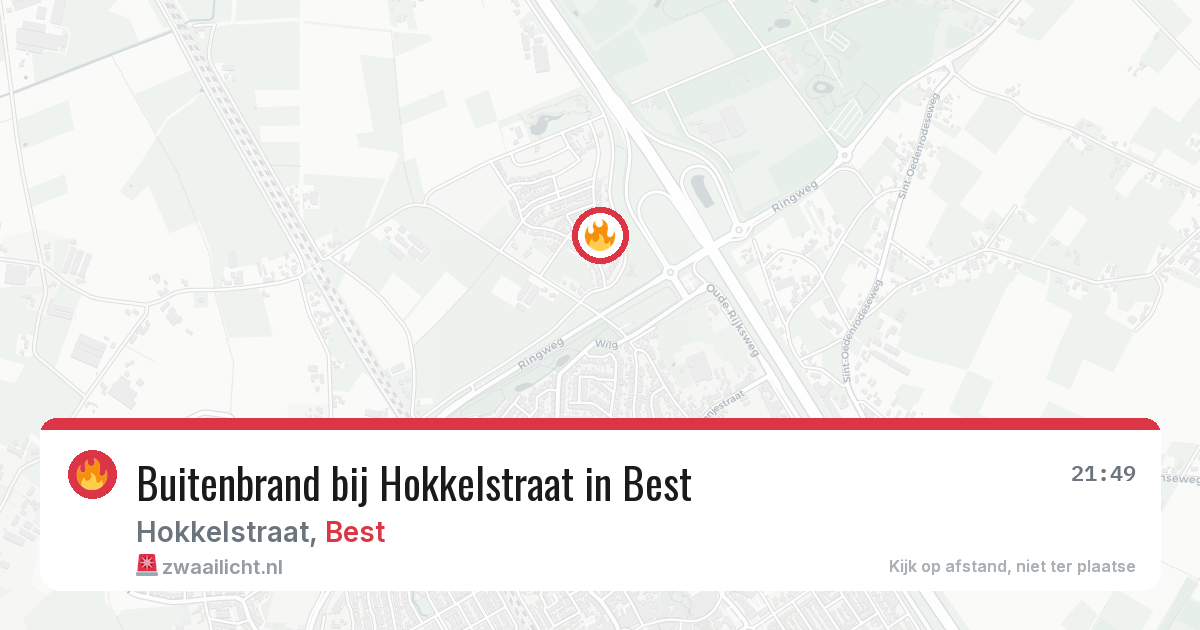 Buitenbrand bij Hokkelstraat in Best — 6 mei 2026