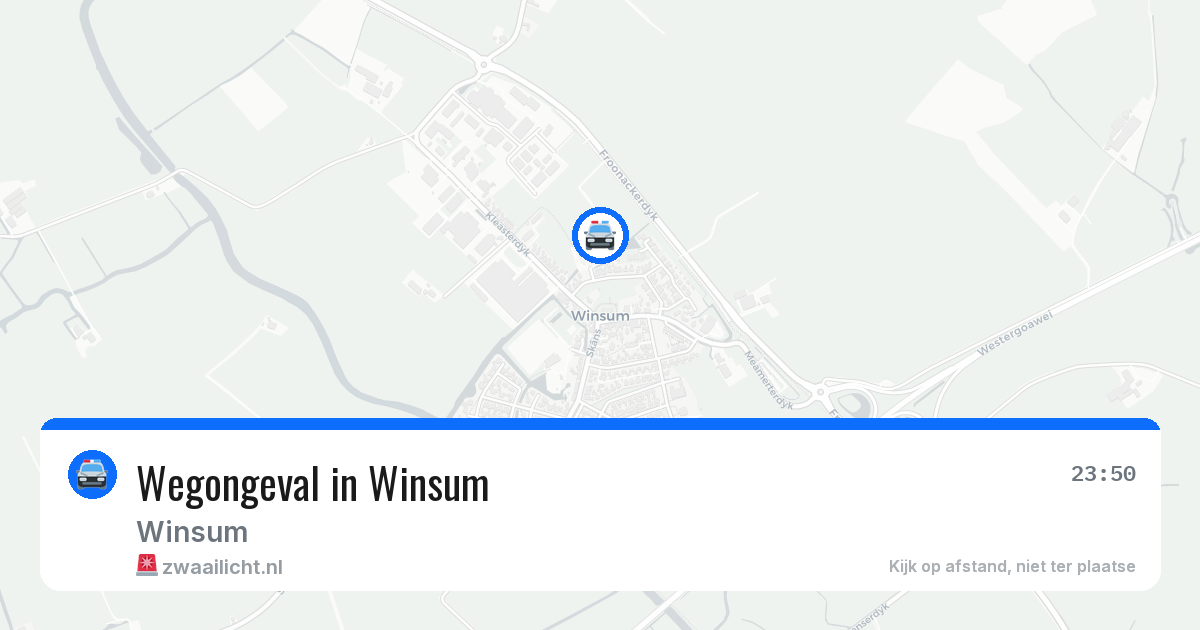 Wegongeval in Winsum — 28 jun 2026