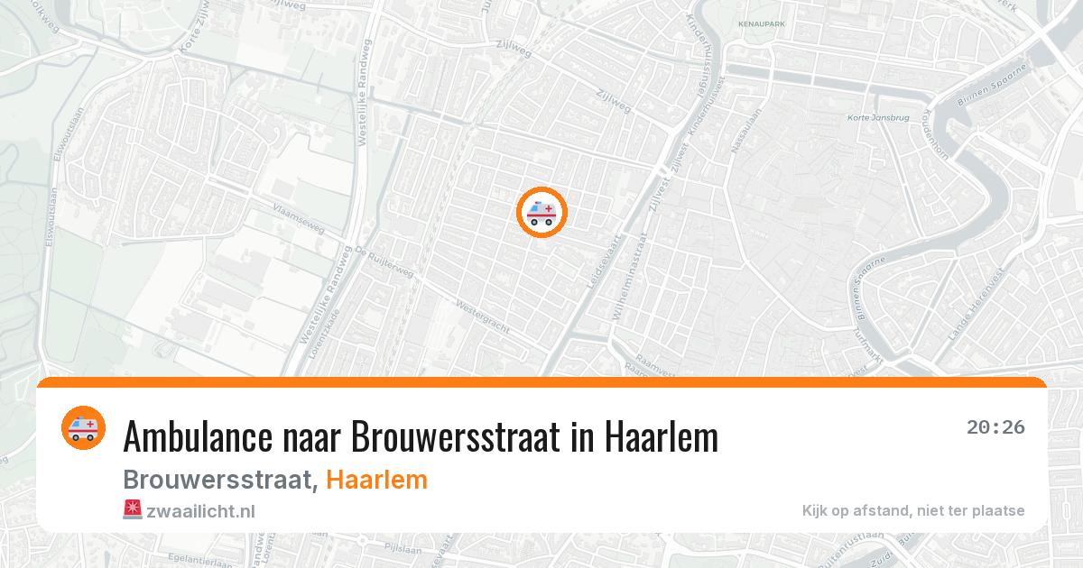 Ambulance naar Brouwersstraat in Haarlem — 21 mei 2026