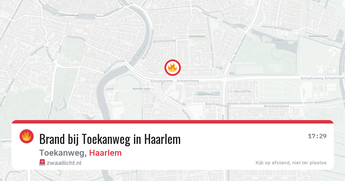 Brand bij Toekanweg in Haarlem — 6 aug 2026