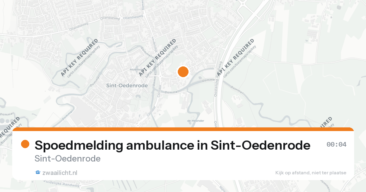 Spoedmelding ambulance in Sint-Oedenrode — 23 aug 2026