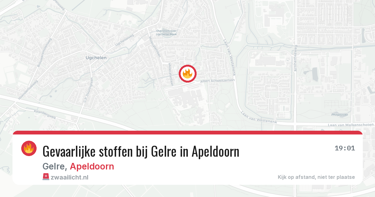 Gevaarlijke stoffen bij Gelre in Apeldoorn — 17 jun 2026