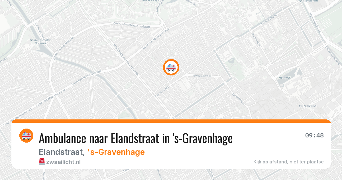 Ambulance naar Elandstraat in 's-Gravenhage — 4 apr 2026