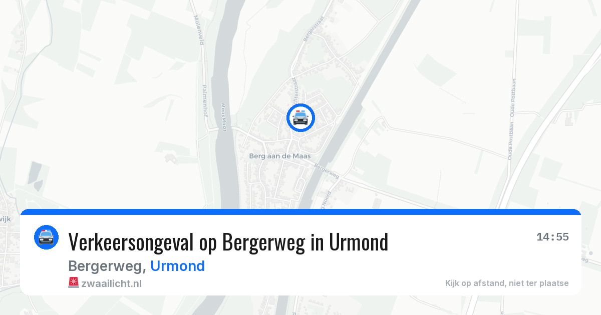 Verkeersongeval op Bergerweg in Urmond — 8 mrt 2026