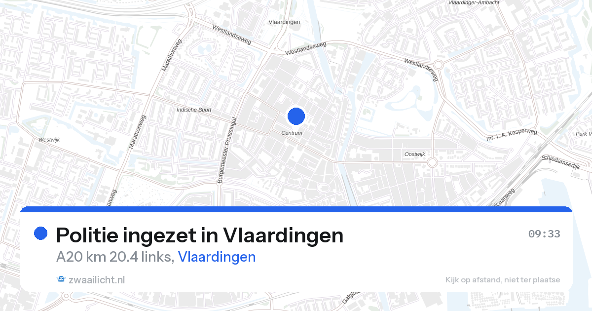 Politie ingezet in Vlaardingen — 18 mrt 2026 | 🚨 Zwaailicht.nl