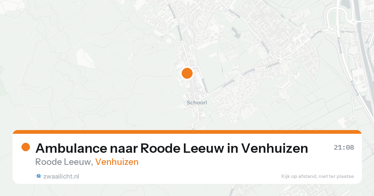 Ambulance naar Roode Leeuw in Venhuizen — 12 aug 2026
