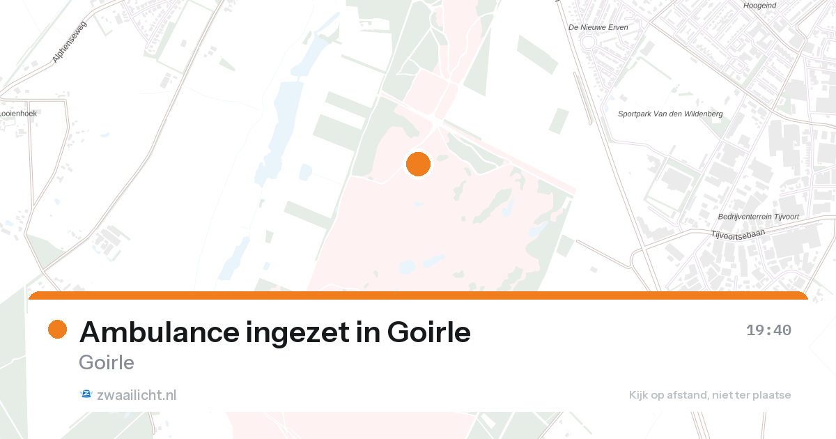 Ambulance ingezet in Goirle — 26 aug 2026