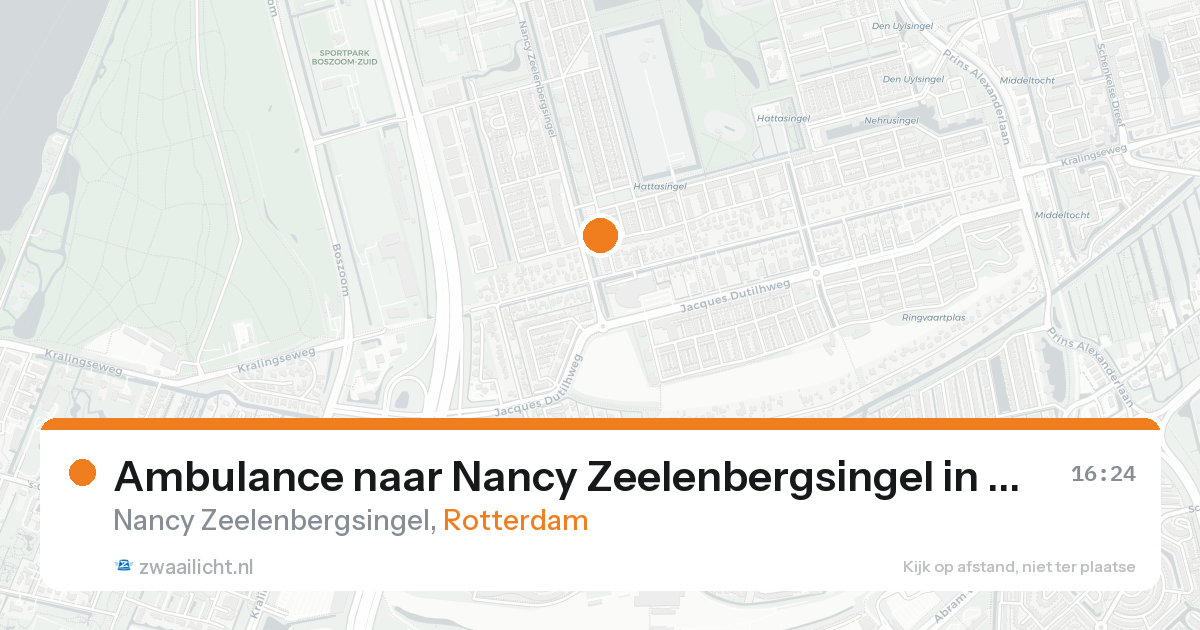 Ambulance naar Nancy Zeelenbergsingel in Rotterdam — 6 jun 2026