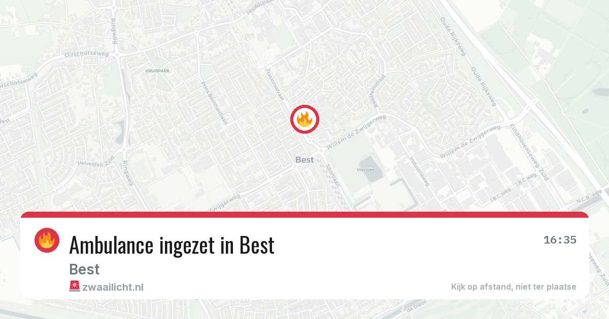 Ambulance ingezet in Best — 26 mrt 2026