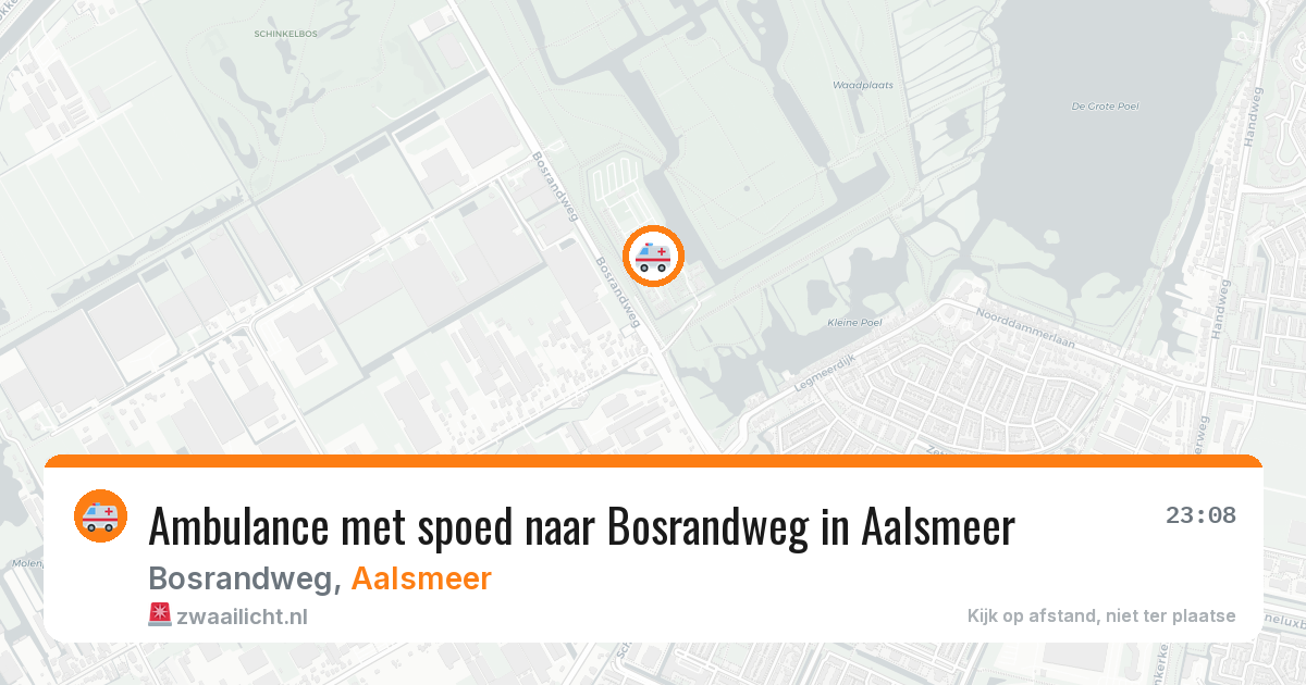 Ambulance met spoed naar Bosrandweg in Aalsmeer — 6 jun 2026