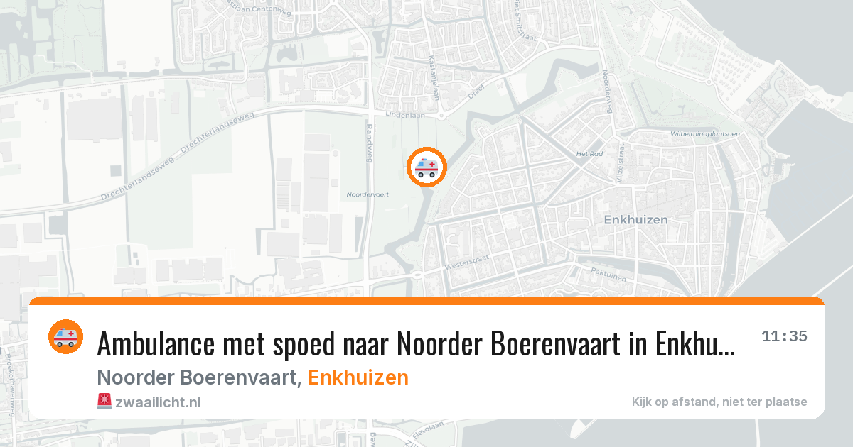 Ambulance met spoed naar Noorder Boerenvaart in Enkhuizen — 9 feb 2026