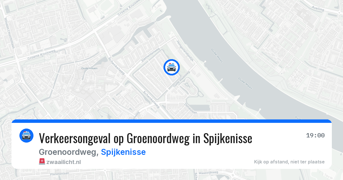 Verkeersongeval op Groenoordweg in Spijkenisse — 14 jun 2026