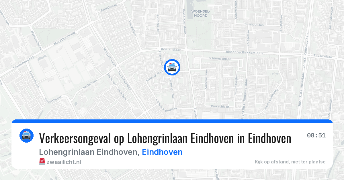 Verkeersongeval op Lohengrinlaan Eindhoven in Eindhoven — 19 mei 2026