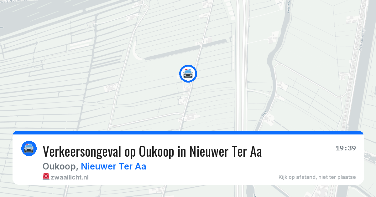 Verkeersongeval op Oukoop in Nieuwer Ter Aa — 12 aug 2026