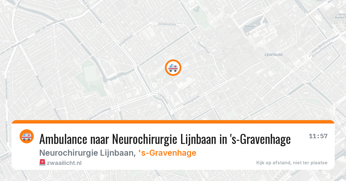 Ambulance naar Neurochirurgie Lijnbaan in 's-Gravenhage — 2 feb 2026