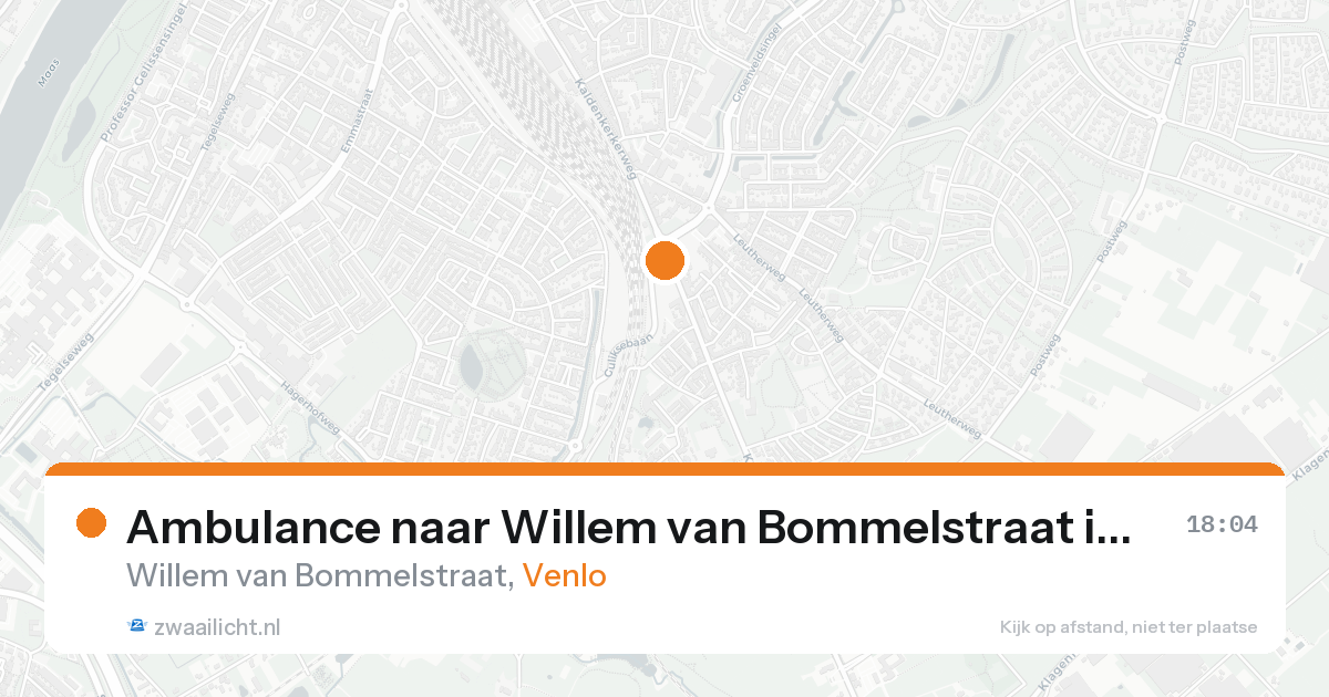 Ambulance naar Willem van Bommelstraat in Venlo — 25 aug 2026