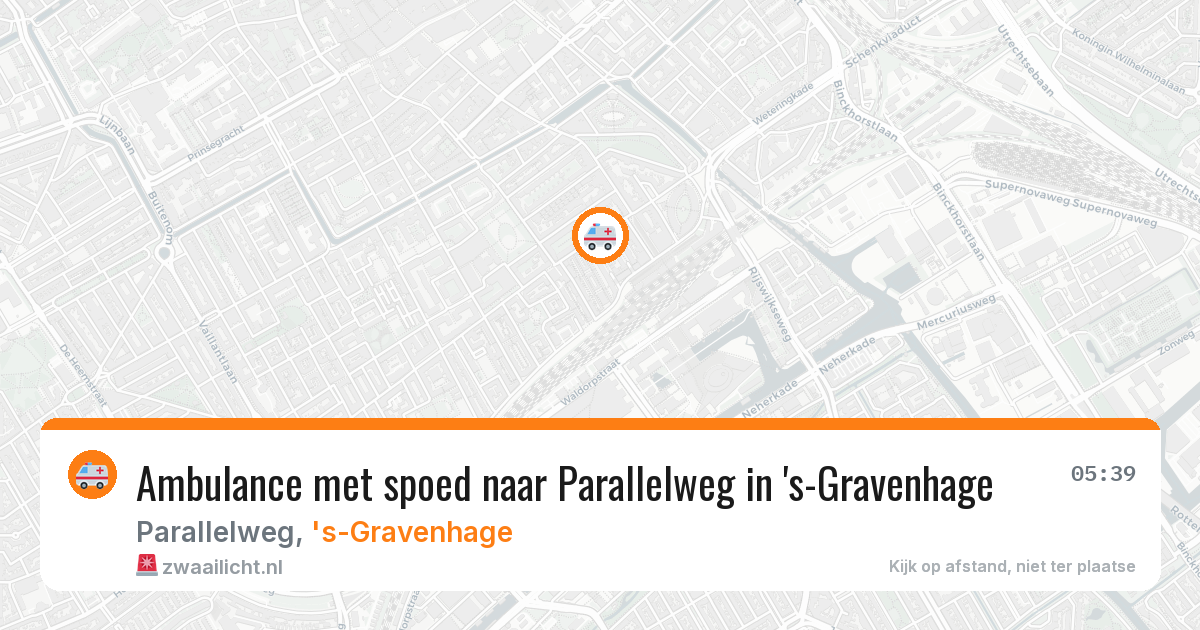 Ambulance met spoed naar Parallelweg in 's-Gravenhage — 11 jun 2026