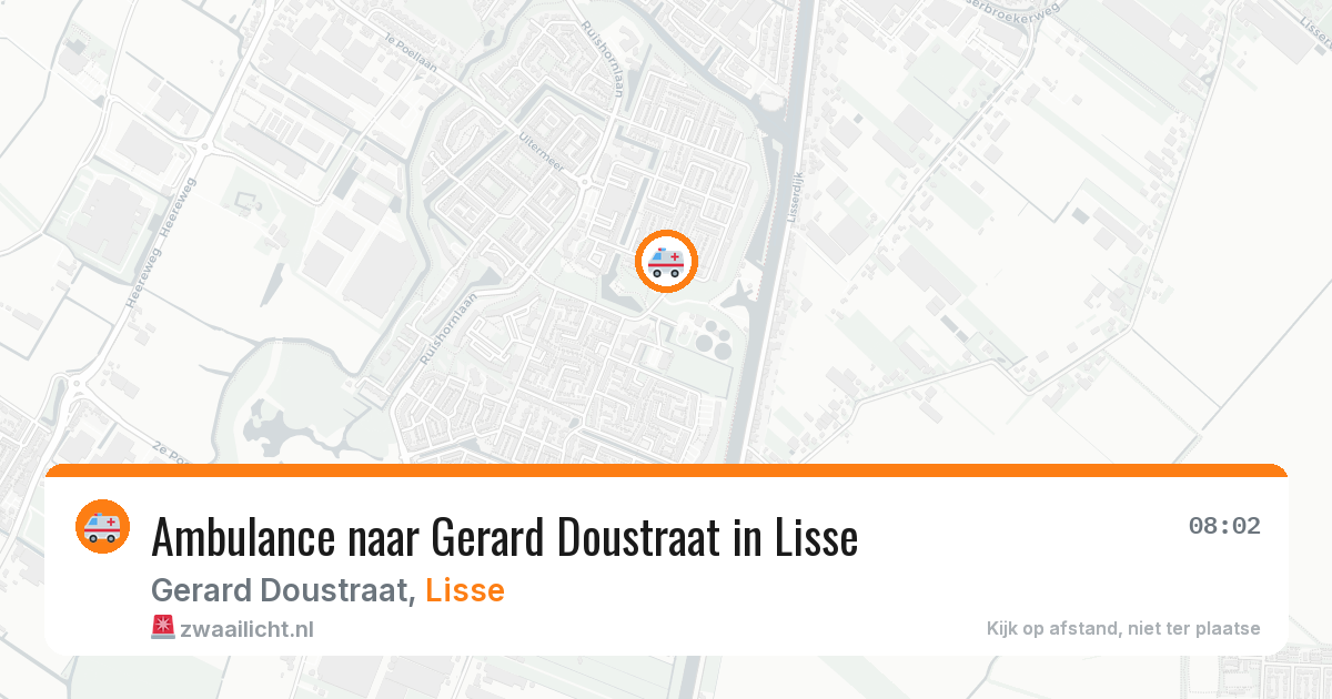 Ambulance naar Gerard Doustraat in Lisse — 19 jun 2026
