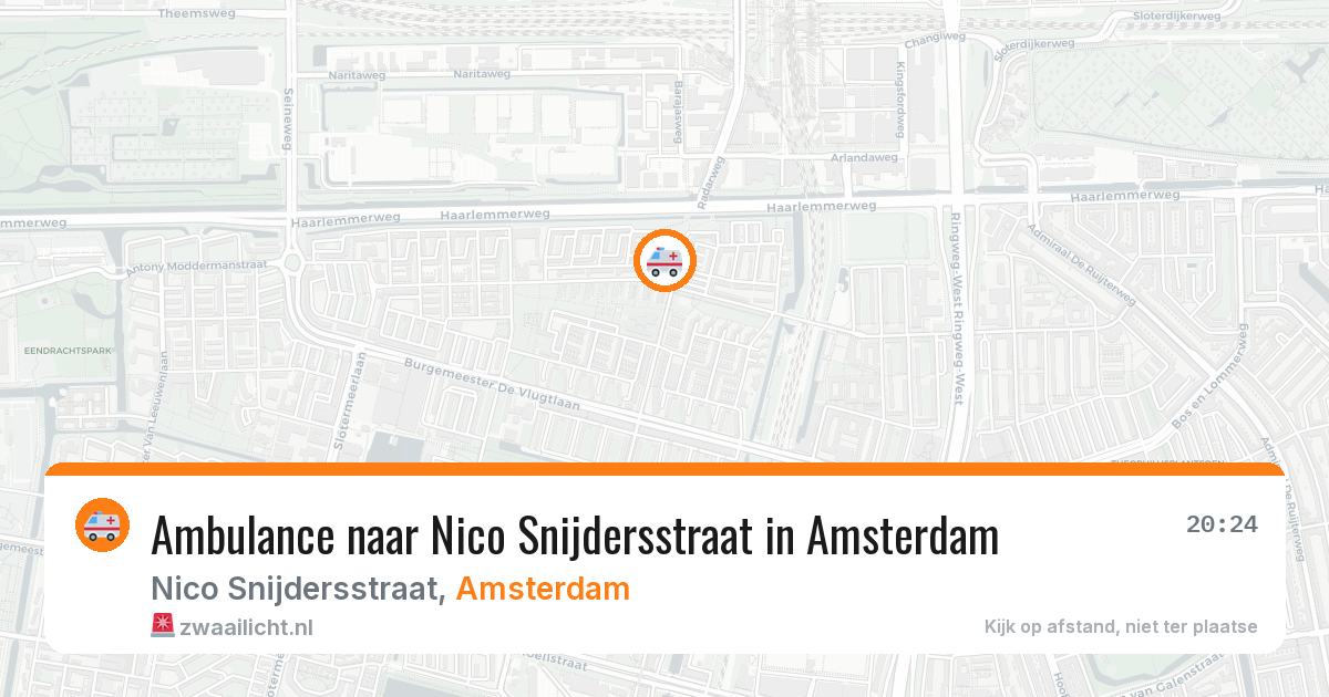 Ambulance naar Nico Snijdersstraat in Amsterdam — 30 jun 2026