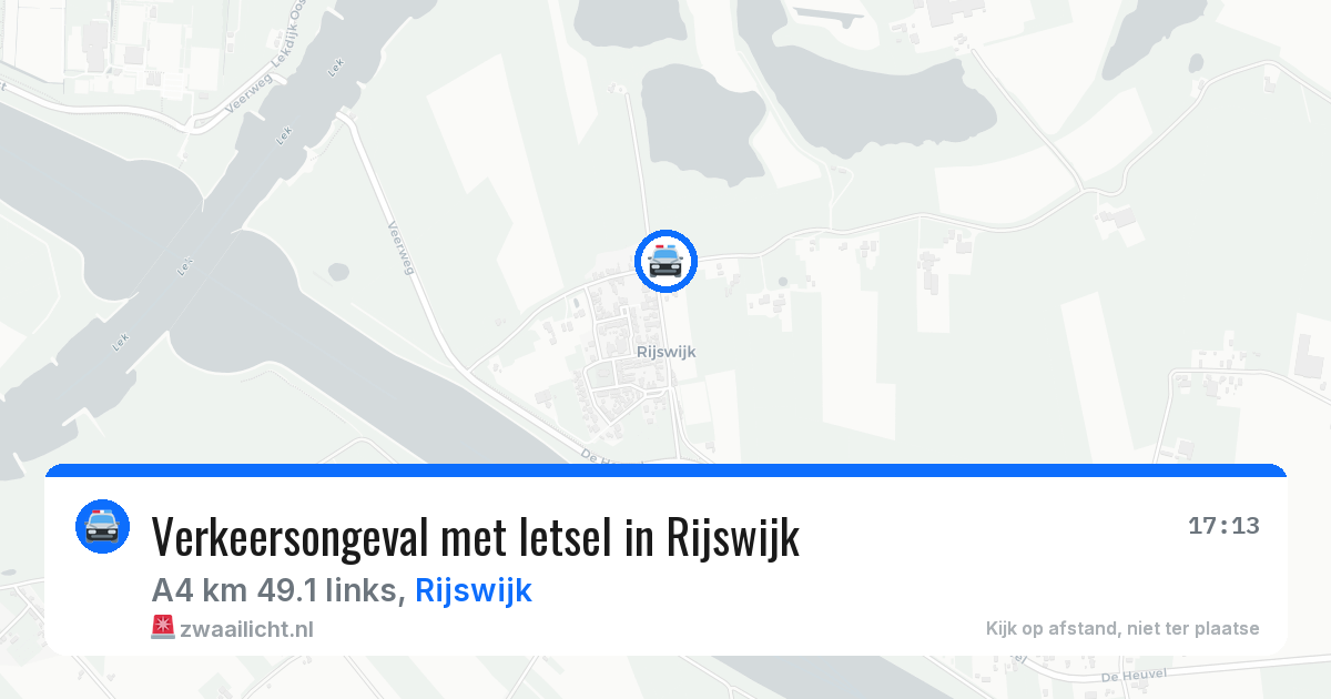 Verkeersongeval met letsel in Rijswijk — 26 mrt 2026