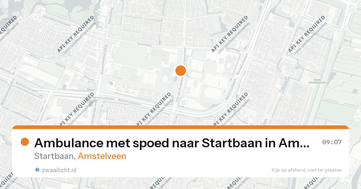 Ambulance met spoed naar Startbaan in Amstelveen — 17 mrt 2026