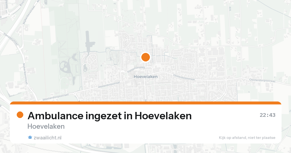 Ambulance ingezet in Hoevelaken — 7 feb 2026