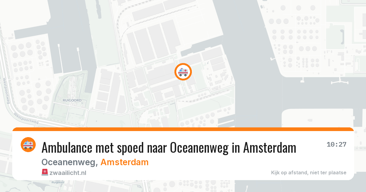 Ambulance met spoed naar Oceanenweg in Amsterdam — 21 apr 2026