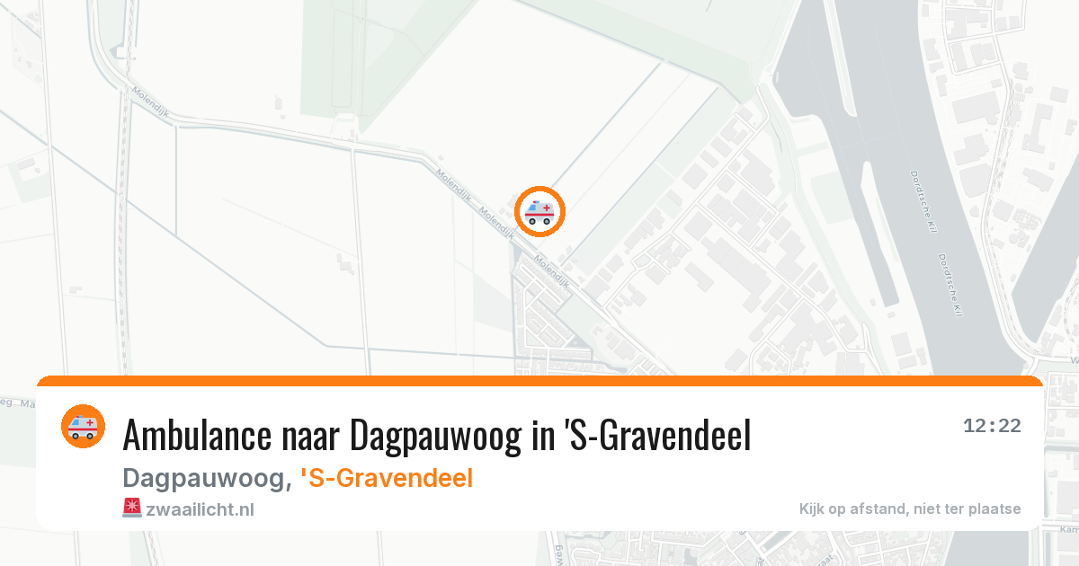 Ambulance naar Dagpauwoog in 'S-Gravendeel — 10 aug 2026